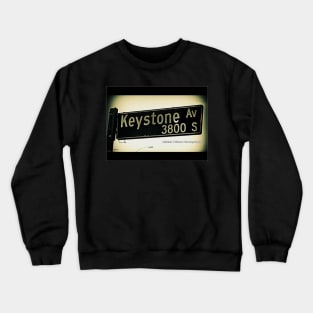 Keystone Avenue, Culver City, California by Mistah Wilson Crewneck Sweatshirt